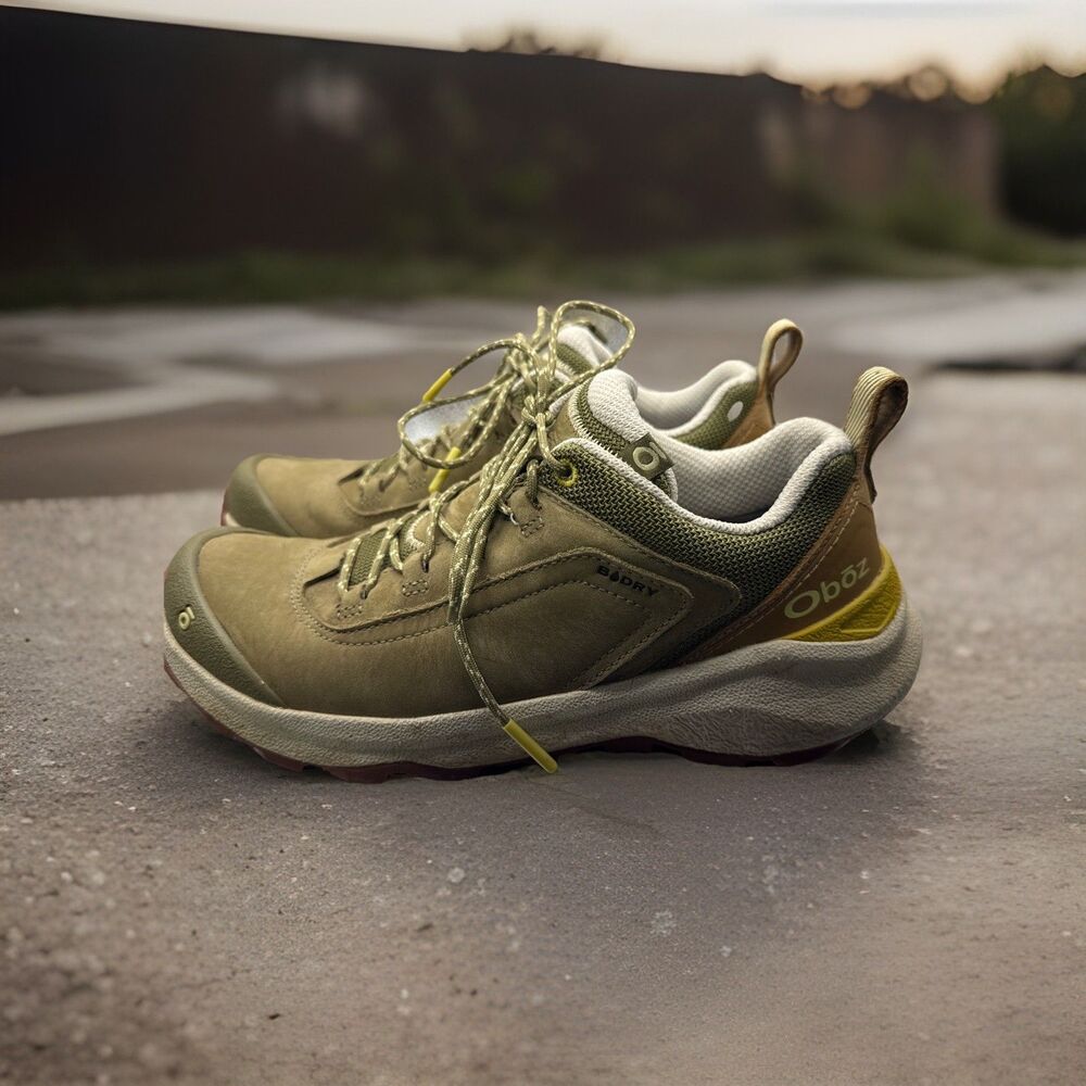 Oboz Sypes Low Leather B-Dry Waterproof Hiking Shoes  Women's Size 7.5